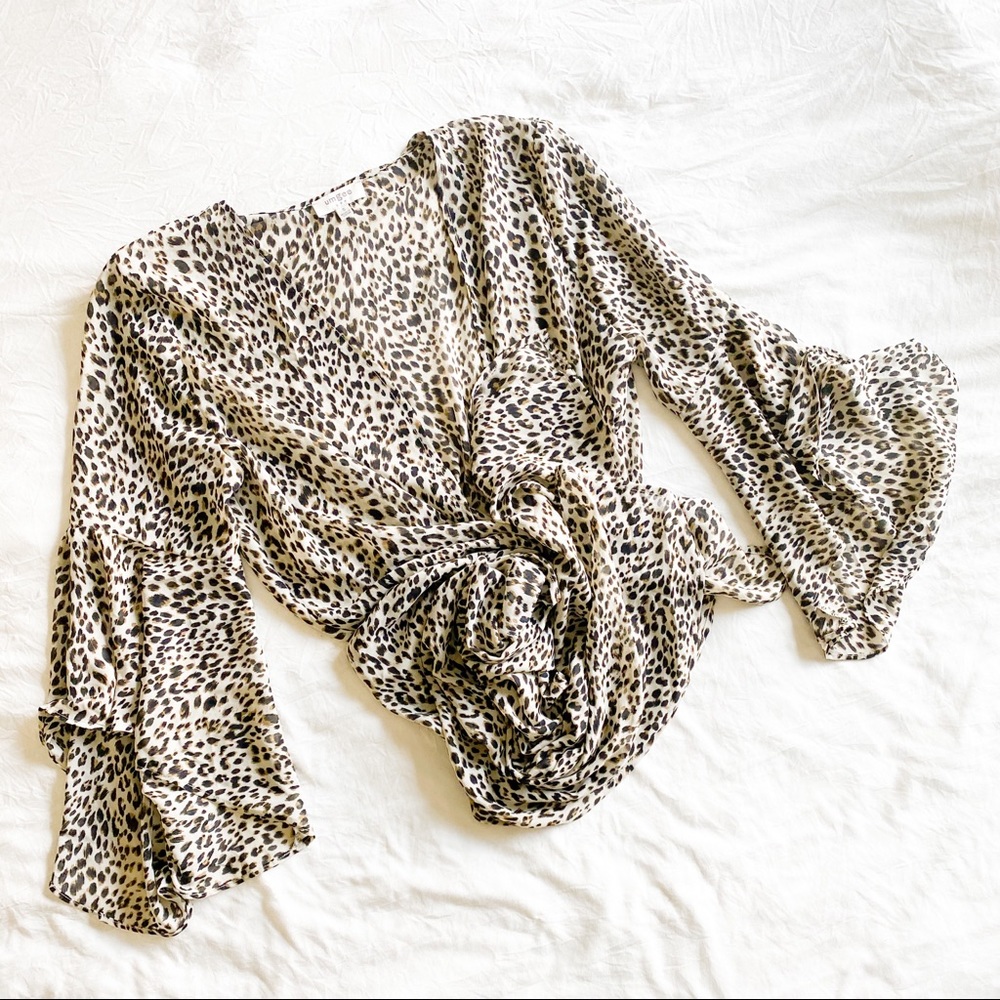 Cheetah Leopard Print Kimono Cardigan